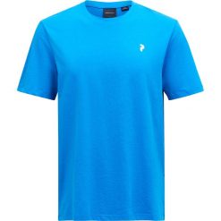 Koszulka Peak Performance męska Explore Graphic Tee niebieska - S. Niebieskie koszulki sportowe męskie Peak Performance, l, bez wzorów, z bawełny, bez kołnierzyka, bez ramiączek, na fitness i siłownię. Za 189.00 zł.