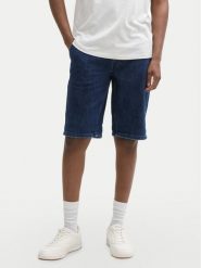 Tom Tailor Denim Szorty jeansowe 1044986 Granatowy Straight Fit. Niebieskie szorty męskie Tom Tailor Denim, m, bez wzorów, z bawełny. Za 119.99 zł.