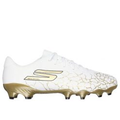 Buty piłkarskie Skechers SKX 1.5 Academy FG. Białe buty sportowe męskie Skechers, bez zapięcia, do piłki nożnej, Skechers Sport. Za 279.99 zł.