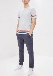 LEE TAPED TEE MĘSKA KOSZULKA T-SHIRT LOGO SHARP GREY MELE L64IFE03 112115802. Szare koszulki polo męskie Lee, l, bez wzorów, bez ramiączek. Za 69.99 zł.