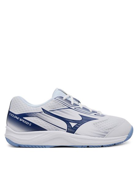 Mizuno Buty halowe Cyclone Speed 5 V1GA2580 Biały. Białe buty sportowe męskie Mizuno, z materiału, bez zapięcia. Za 309.99 zł.