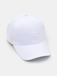 Bawełniana czapka z daszkiem i haftem - biały. Białe czapki i kapelusze męskie Sinsay, bez wzorów, z bawełny. Za 15.99 zł.