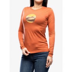 Bluza termoaktywna damska Sensor Merino Active Triglav Tee LS. Czerwone bluzy damskie Sensor, bez wzorów, bez kaptura, narciarskie. Za 298.99 zł.