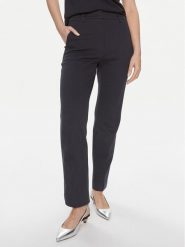 Weekend Max Mara Spodnie materiałowe Basco 2415781051 Granatowy Regular Fit. Niebieskie spodnie materiałowe damskie Weekend Max Mara, xs, bez wzorów, z bawełny. Za 439.99 zł.