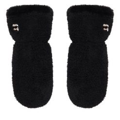 Rękawiczki KARL LAGERFELD. Czarne rękawiczki damskie KARL LAGERFELD, bez wzorów, z dzianiny. Za 429.99 zł.