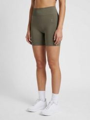 Szorty damskie Hummel Flow. Brązowe szorty sportowe damskie Hummel, m, bez wzorów, z dzianiny, na fitness i siłownię. Za 128.00 zł.