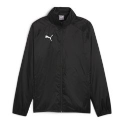 Kurtka męska Puma Team Goal All Weather. Czarne kurtki męskie Puma, m, bez wzorów, do piłki nożnej. Za 216.99 zł.