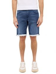 Męskie szorty Mustang Style Chicago Shorts Z Dark Sapphire 1016351 4136. Niebieskie szorty męskie Mustang, m, bez wzorów, z jeansu. Za 159.99 zł.
