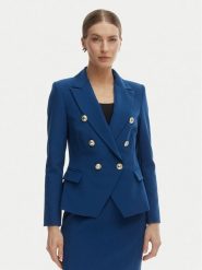 Rinascimento Marynarka CFC0128639003 Niebieski Regular Fit. Niebieskie żakiety damskie Rinascimento, l, bez wzorów, z syntetyku. Za 799.99 zł.