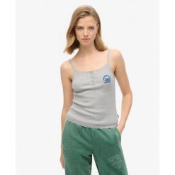 Istotny top cami z guzikami. Szare bielizna termoaktywna damska Superdry., bez wzorów, z bawełny, bez ramiączek. W wyprzedaży za 87.55 zł.