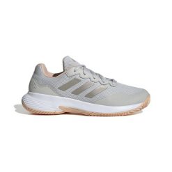 Damskie buty do tenisa adidas GameCourt 2. Szare obuwie sportowe damskie Adidas, bez wzorów, z materiału, tenisowe. Za 323.50 zł.