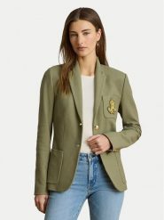 LAUREN RALPH LAUREN Marynarka Bullion 200797305033 Zielony Regular Fit. Zielone żakiety damskie Lauren Ralph Lauren, l, bez wzorów, z bawełny. Za 1,499.00 zł.