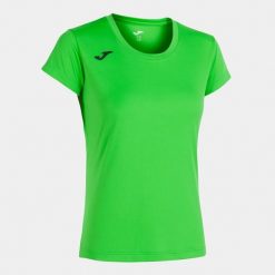 Koszulka do biegania damska Joma Record II z krótkim rękawem. Niebieskie koszulki sportowe damskie Joma, m, bez wzorów, sportowe, bez kołnierzyka. Za 157.99 zł.