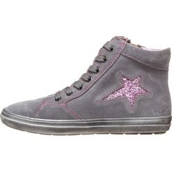 Skórzane sneakersy w kolorze szaro-jasnoróżowym. Szare trampki i tenisówki dziewczęce Richter, bez wzorów, ze skóry, bez zapięcia. W wyprzedaży za 132.95 zł.