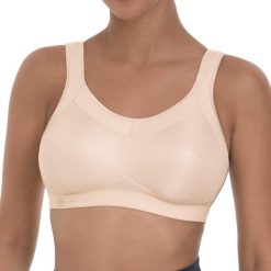 Stanik do biegania Momentum z wysokim poziomem podtrzymywania. Czerwone biustonosze ANITA ACTIVE, bez wzorów, z elastanu. Za 363.00 zł.