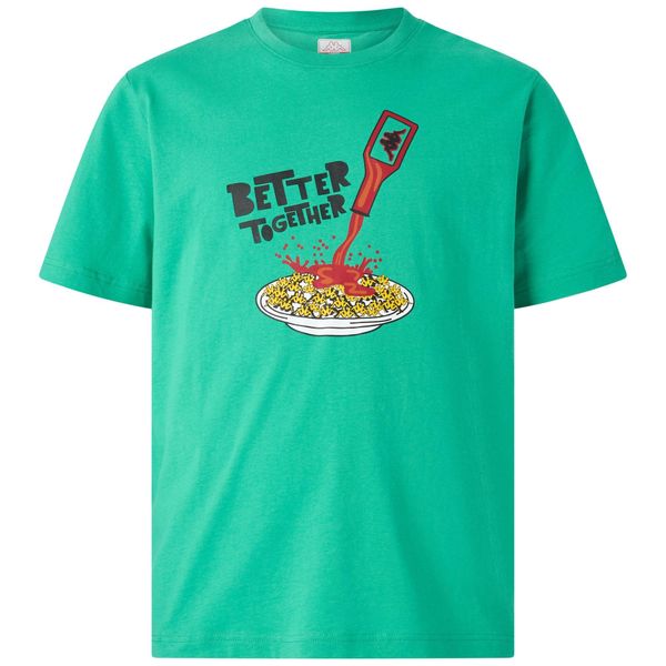 Koszulka Kappa Glesto Tbar. Zielone buty sportowe męskie Kappa, bez wzorów, bez kołnierzyka, bez ramiączek, na fitness i siłownię. Za 148.50 zł.