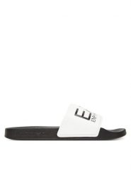 EA7 Emporio Armani Klapki 7X000108 AF15118 MZ096 Biały. Białe klapki męskie EA7 Emporio Armani, z tworzywa sztucznego. Za 149.99 zł.