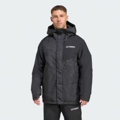 Kurtka Terrex Multi 2L Rain.Rdy Insulated. Czarne kurtki sportowe męskie Adidas, l, bez wzorów, narciarskie. Za 1,099.00 zł.