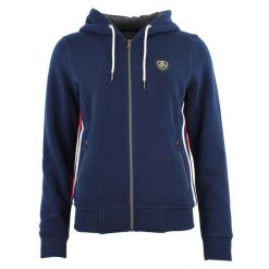 Damska bluza polarowa Peak Mountain Acharles. Niebieskie bluzy damskie Peak Mountain, na zimę, bez wzorów, z polaru, bez kaptura. W wyprzedaży za 238.00 zł.