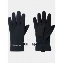 Rękawice Damskie Columbia Kruser Ridge III. Czarne rękawiczki damskie Columbia, na zimę, bez wzorów, z softshellu, sportowe. Za 259.00 zł.