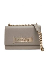 Just Cavalli Torebka 79RA4BBA Szary. Szare torebki do ręki damskie Just Cavalli, bez wzorów, ze skóry, wizytowe, bez dodatków. Za 639.99 zł.