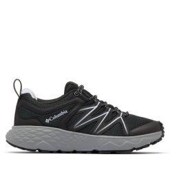 Trekkingi Columbia. Czarne obuwie sportowe damskie Columbia, bez wzorów, trekkingowe. Za 279.99 zł.