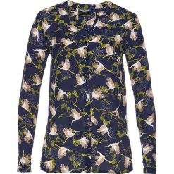 Bluzka z nadrukiem bonprix ciemnoniebiesko-stary jasnoróżowy z nadrukiem. Bluzki damskie bonprix. Za 27.99 zł.