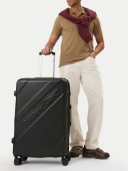 Reebok Walizka duża CEO-RBK-028-L Czarny. Czarne walizki męskie Reebok, bez wzorów, duże. Za 349.99 zł.