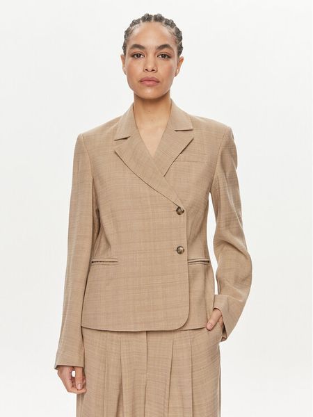 Herskind Marynarka Pli 5123110 Beżowy Regular Fit. Brązowe żakiety damskie Herskind, bez wzorów, z wiskozy. Za 1,179.00 zł.