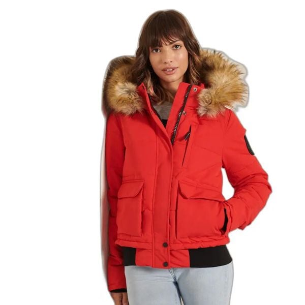 Kurtka damska Superdry Everest. Czerwone kurtki damskie Superdry., s, bez wzorów, z elastanu. Za 723.05 zł.