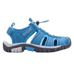 Sandały turystyczne dla dzieci Regatta Westshore. Niebieskie sandały chłopięce Regatta, bez zapięcia. W wyprzedaży za 127.00 zł.