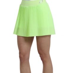 Spódnica damska Bullpadel Badea. Żółte sukienki damskie bullpadel, bez wzorów, sportowe, bez kołnierzyka, bez ramiączek, sportowe. Za 215.50 zł.