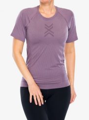 Koszulka do biegania damska X-Bionic Xceed Run Shirt S/S. Fioletowe t-shirty damskie X Bionic, l, bez wzorów, z materiału, bez kołnierzyka. Za 317.89 zł.
