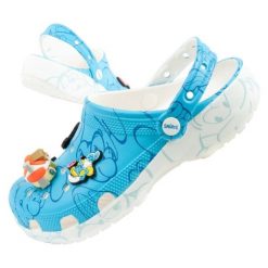 Klapki Crocs Smurfs W 210820-90H. Klapki damskie bez wzorów, sportowe, bez obcasa. W wyprzedaży za 373.21 zł.