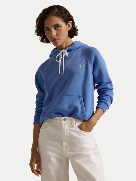 Polo Ralph Lauren Bluza 211943007018 Niebieski Relaxed Fit. Niebieskie bluzy damskie Polo Ralph Lauren, xs, bez wzorów, z bawełny, bez kaptura. Za 429.99 zł.