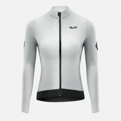 RockBros Bluza kolarska damska YDWT006 TVI ocieplana jesień/zima L - biało-szara (5907769393983). Białe bluzy damskie ROCKBROS, na jesień, l, bez wzorów, bez kaptura. Za 199.75 zł.