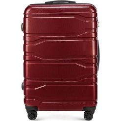 Walizka w kolorze bordowym - 93 l. Walizki męskie Wittchen, z materiału. W wyprzedaży za 289.95 zł.