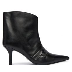 Botki Patrizia Pepe. Czarne botki damskie Patrizia Pepe, bez obcasa, na szpilce, bez zapięcia. Za 1,629.00 zł.