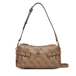 Torebka Guess. Brązowe torebki do ręki damskie Guess, z aplikacjami, klasyczne, bez dodatków. Za 549.99 zł.