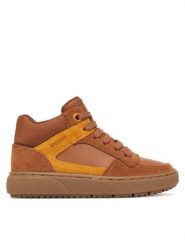 Geox Sneakersy J Theleven Boy J46LDC 05422 C6689 M Brązowy. Brązowe buty sportowe chłopięce Geox, bez wzorów, ze skóry, bez zapięcia. Za 299.99 zł.