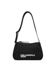 Karl Lagerfeld Jeans Torebka A3W30350 Czarny. Czarne torebki do ręki damskie Karl Lagerfeld Jeans, bez wzorów, z jeansu, bez dodatków. Za 509.99 zł.