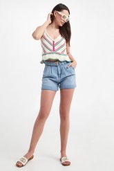 Spodenki jeansowe damskie BLUGIRL BLUMARINE. Szorty damskie Blugirl Blumarine, bez wzorów, z jeansu. W wyprzedaży za 655.85 zł.