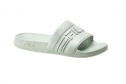 Klapki basenowe damskie Fila Jetspeed. Zielone klapki damskie Fila, bez wzorów, z materiału, bez obcasa. Za 62.49 zł.