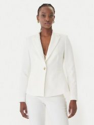 Rinascimento Marynarka CFC0128647003 Biały Regular Fit. Białe żakiety damskie Rinascimento, l, bez wzorów, z syntetyku. Za 679.99 zł.