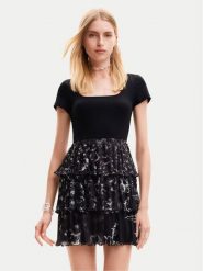 Desigual Sukienka codzienna San Francisco 24SWVK23 Czarny Regular Fit. Czarne sukienki damskie Desigual, na co dzień, m, bez wzorów, z syntetyku, bez kołnierzyka, bez ramiączek, proste. Za 299.99 zł.