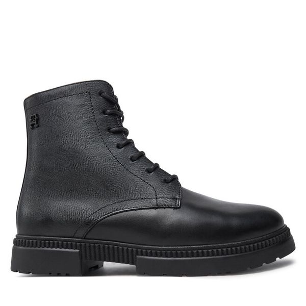 Kozaki Tommy Hilfiger. Czarne kozaki męskie Tommy Hilfiger. Za 659.99 zł.