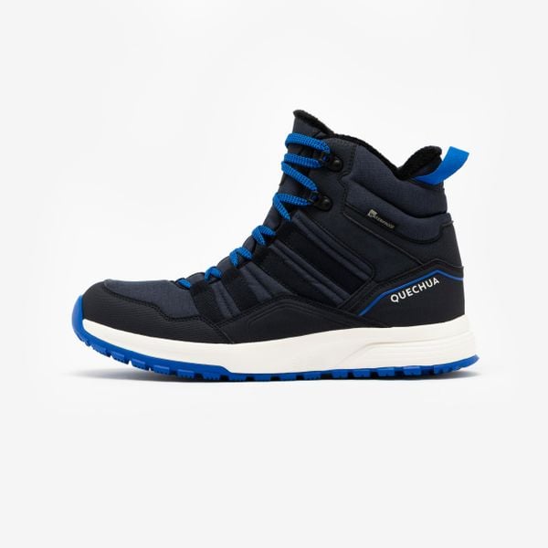 Buty turystyczne męskie Quechua NH500 Mid wodoodporne. Niebieskie trekkingi męskie QUECHUA, na zimę, trekkingowe. Za 219.99 zł.