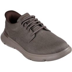 Adidasy Skechers Garza - Clive, Mężczyźni. Brązowe buty sportowe męskie Skechers, bez zapięcia, na fitness i siłownię. Za 490.00 zł.