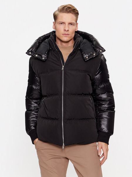 Boss Kurtka puchowa Dybes 50499800 Czarny Regular Fit. Czarne kurtki męskie Boss, m, bez wzorów, z puchu, bez kaptura. Za 2,889.00 zł.