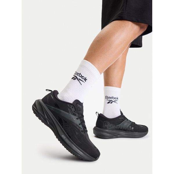 Buty do biegania Reebok. Czarne buty sportowe męskie Reebok, bez zapięcia, do biegania. Za 569.99 zł.